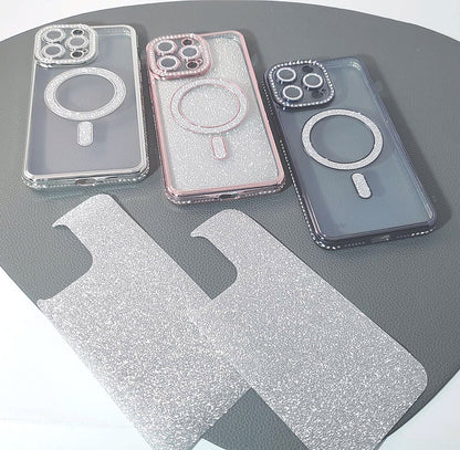 Case for iPhone 17 Pro 6.3 Kinglink Glitter Bling Design MagFit