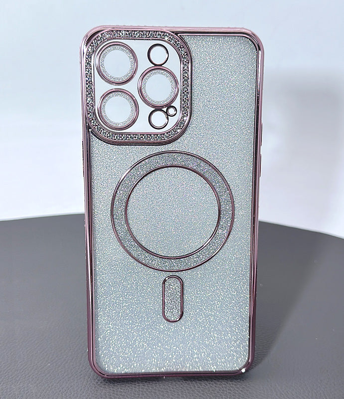 Case for iPhone 17 Pro 6.3 Kinglink Glitter Bling Design MagFit