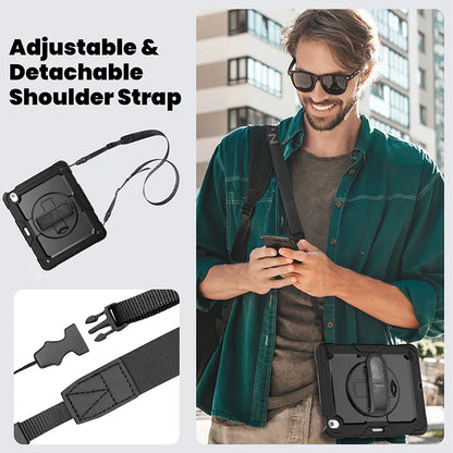 Case for Ipad Pro 12.9 2022/2021/2020/2018 heavy duty with penslot PRO STRAP (not fit Air 13)