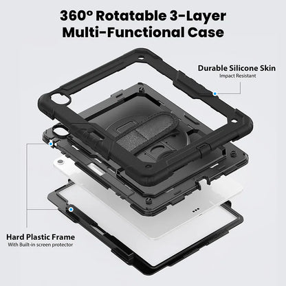 Case for Ipad Pro 12.9 2022/2021/2020/2018 heavy duty with penslot PRO STRAP (not fit Air 13)