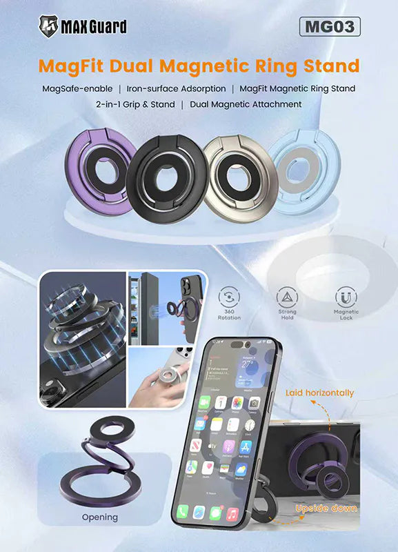 Maxguard MG03 MagFit Dual Magnetic Ring Stand