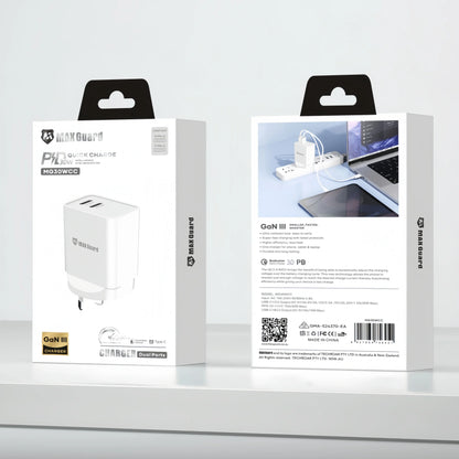 Maxguard MG30WCC PD 30W GaN III Wall Charger