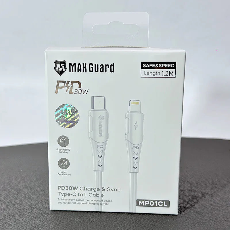 Maxguard MP01CL 1.2m 30W Type-C to Lightning Cable