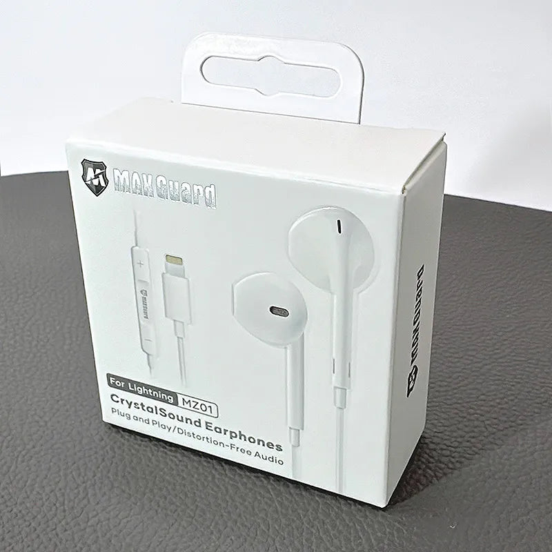 Maxguard MZ01 Crystal Sound Lightning earphone (Plus & Play)