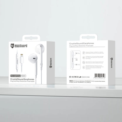 Maxguard MZ01 Crystal Sound Lightning earphone (Plus & Play)