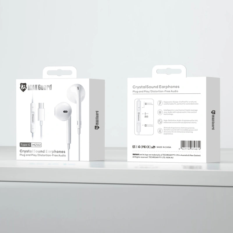 Maxguard MZ02 Crystal Sound Type-C earphone (Plus & Play)