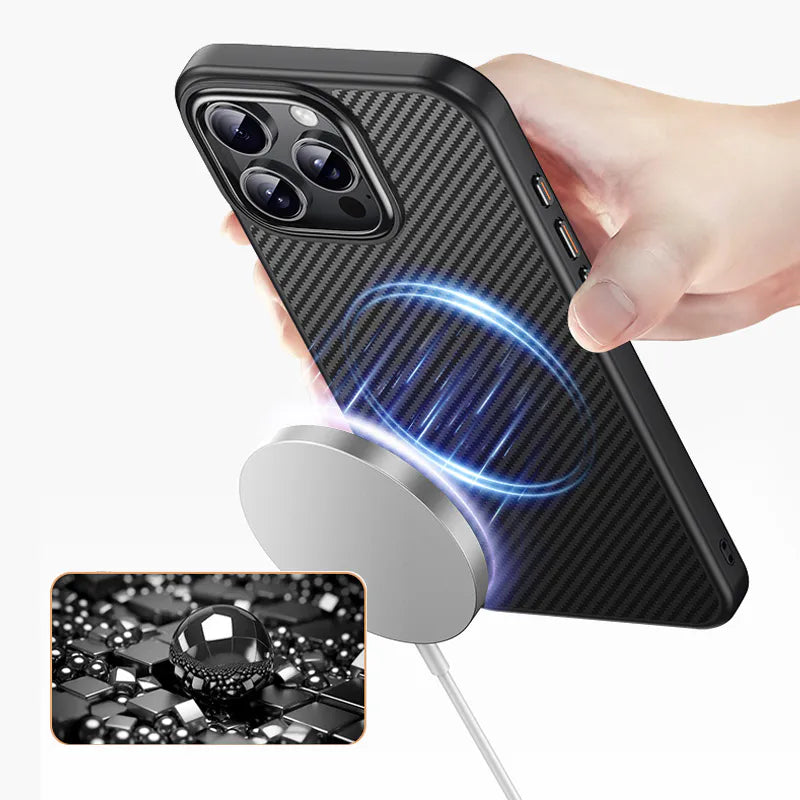 Case for iPhone 17 Air 6.6 Maxguard Carbon Fiber MagFit