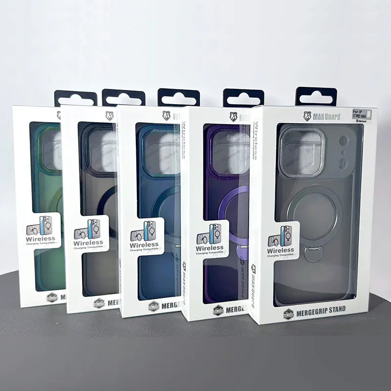 Case for iPhone 17 Pro 6.3 Maxguard Mergegrip Stand Magfit