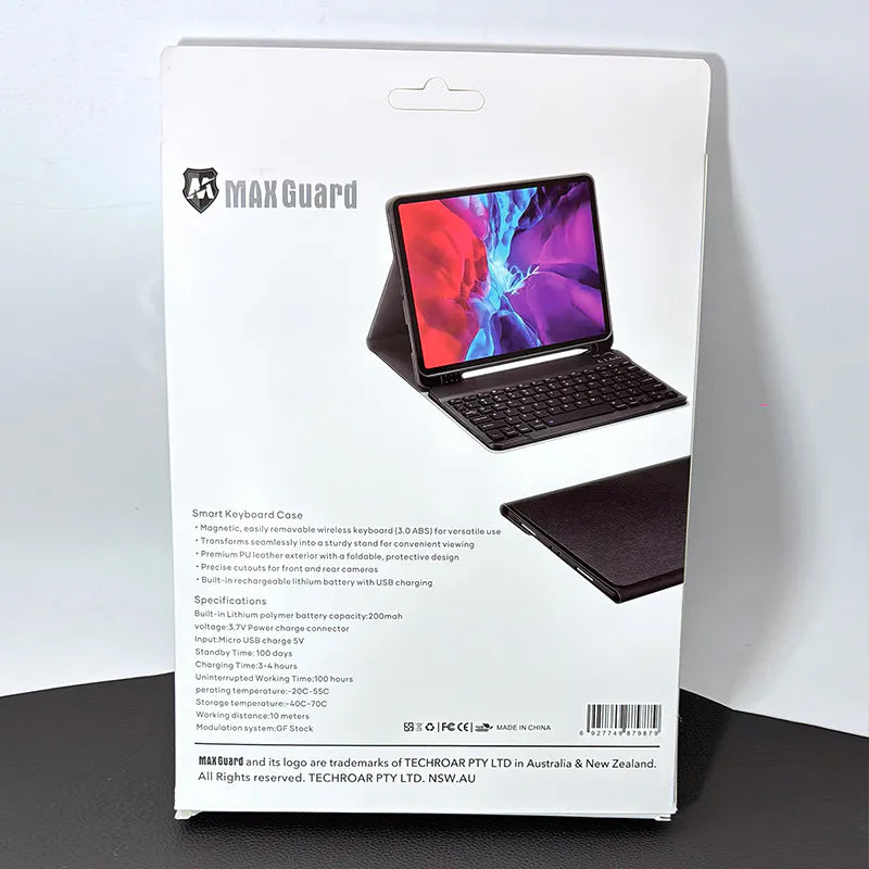 Case for Ipad Air 13 M3 2025/M2 2024 for Windows/Android/iOS Maxguard Smart Keyboard
