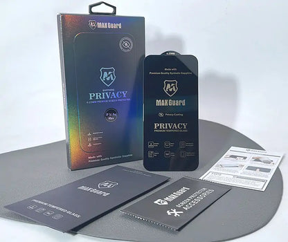 Premium privacy 0.23mm Maxguard glass screen protector (Synthetic Sapphire) for iPhone