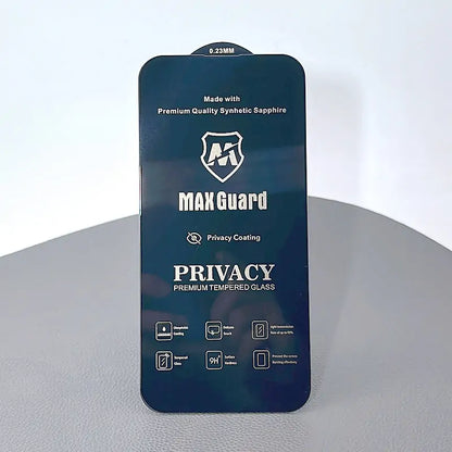 Premium privacy 0.23mm Maxguard glass screen protector (Synthetic Sapphire) for iPhone