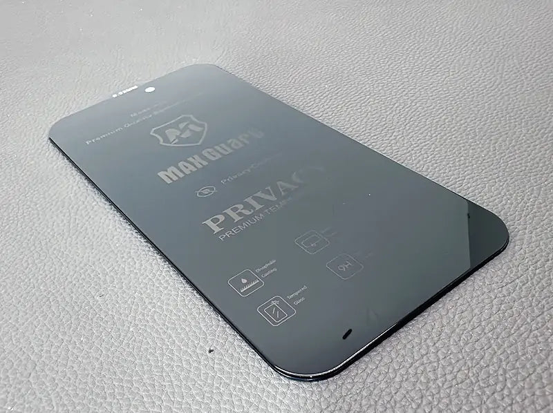Premium privacy 0.23mm Maxguard glass screen protector (Synthetic Sapphire) for iPhone
