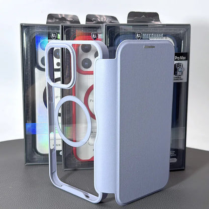 Case for Iphone 12 Pro max 6.7 Maxguard Mag Noble Flip MagFit (13 Pro max fit)