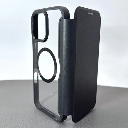 Case for Iphone 15 Pro 6.1 Maxguard Mag Noble Flip MagFit
