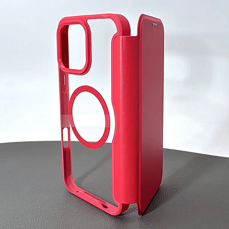 Case for iPhone 16 6.1 Maxguard Mag Noble Flip MagFit