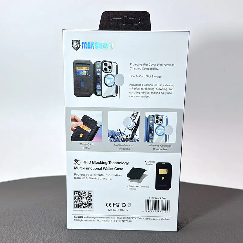 Case for Iphone 15 Pro 6.1 Maxguard Mag Noble Flip MagFit