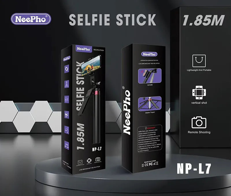NeePho NPL7 1.85m Extendable Selfie Stick
