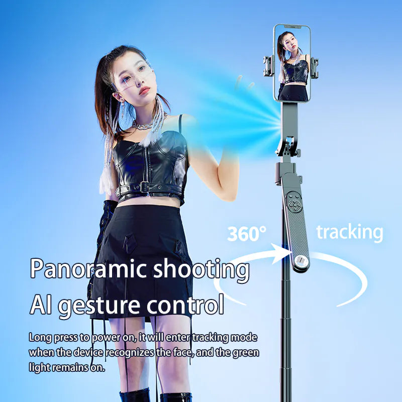 Tracking Gimbal Selfie Stick, 35cm-1.8m extendable Q515TK
