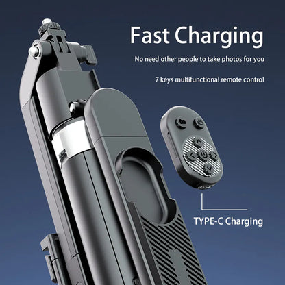 Tracking Gimbal Selfie Stick, 35cm-1.8m extendable Q515TK