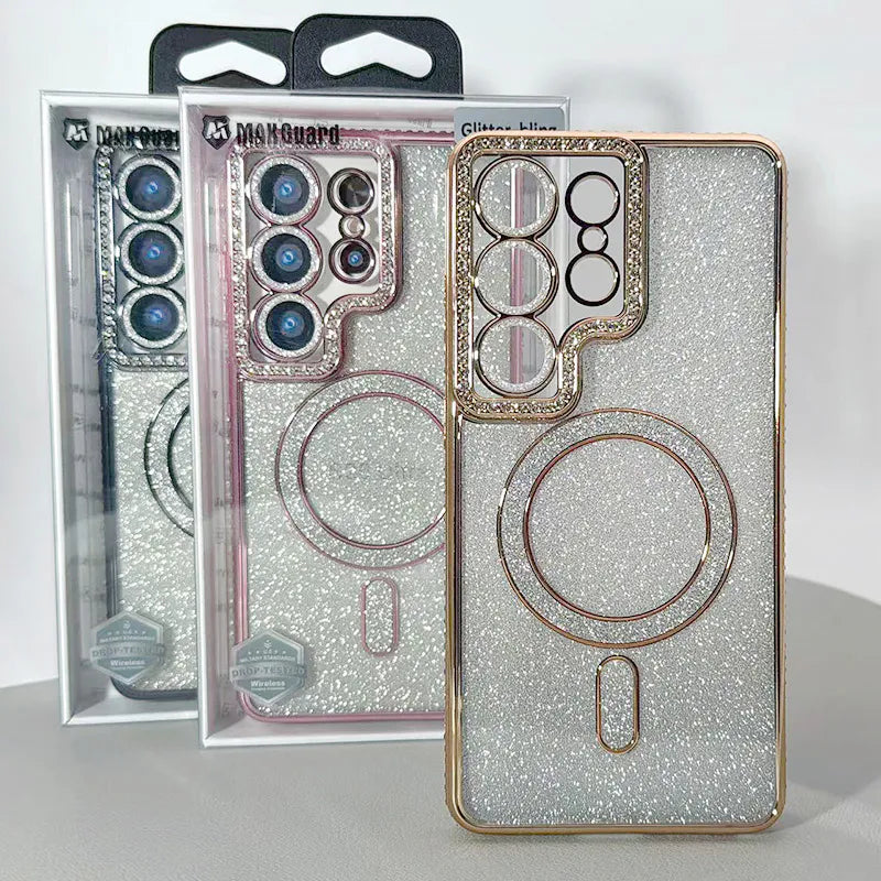 S26 Kinglink Glitter Bling Design MagFit case