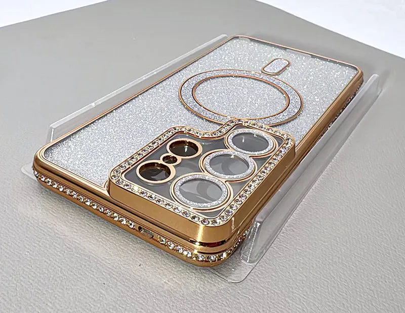 S25 Kinglink Glitter Bling Design MagFit case