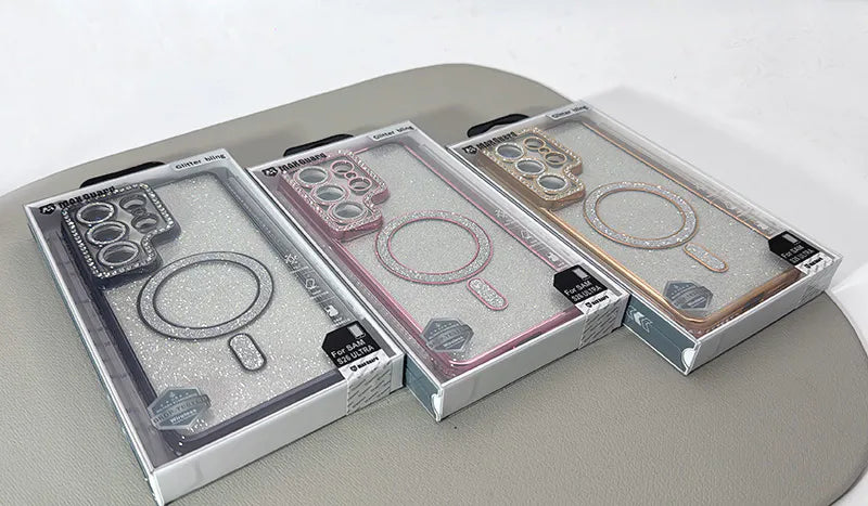 S25+ Plus Kinglink Glitter Bling Design MagFit case