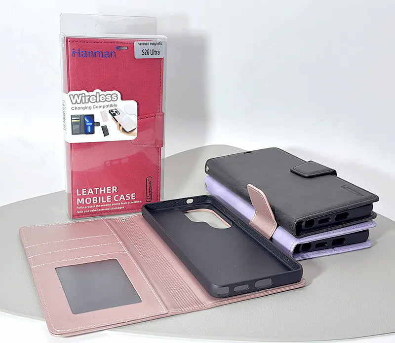 S26 Ultra Hanman 2 in 1 Detachable Magnetic Wallet case