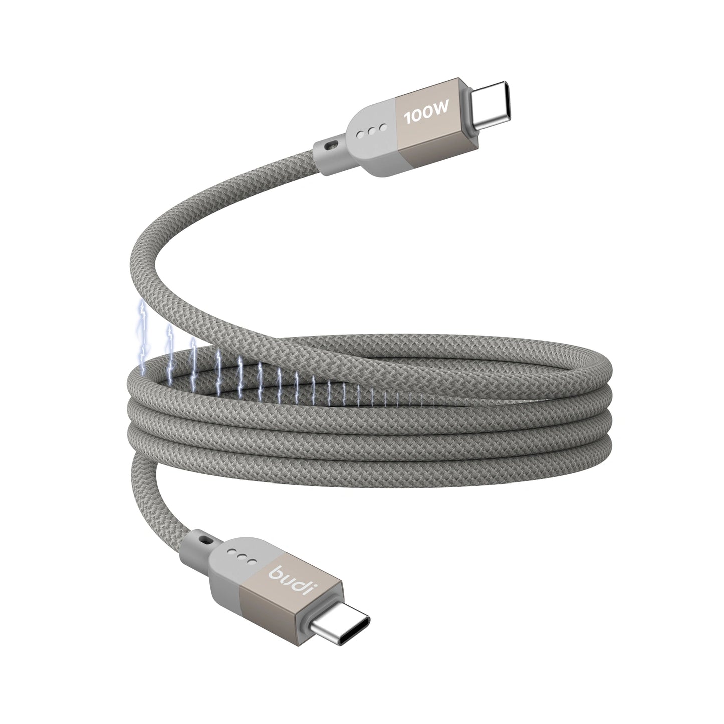 Budi DC268TT10G 1M 100W Type-C to C Magnetic Cable