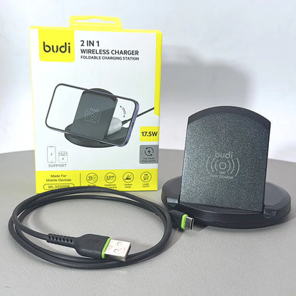 Budi WL3200SB 2 in 1 wireless Charger