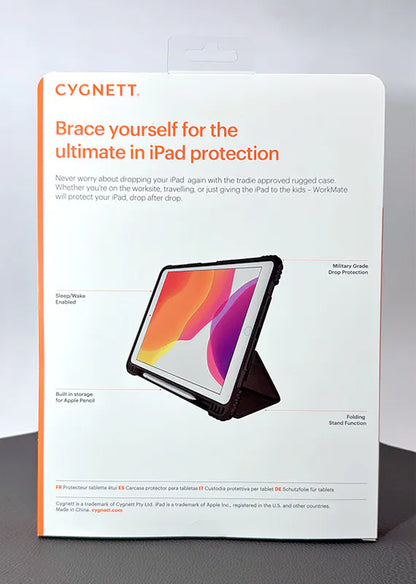 Case for iPad 7th 10.2 A10 Fusion/8th 10.2 A12/9th 10.2 ‌A13 CYGNETT Original WorkMate Rugged