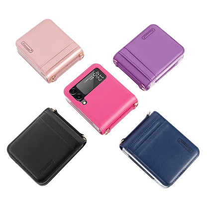 Samsung Z Flip7 FE /Flip6 Hanman Wallet case with strap