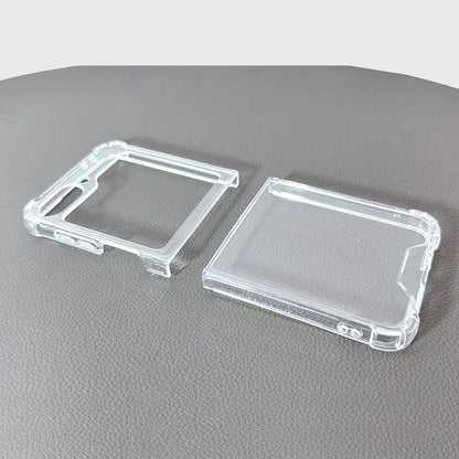 Samsung Z Flip7 FE /Flip6 Clear Corner TPU PC Case