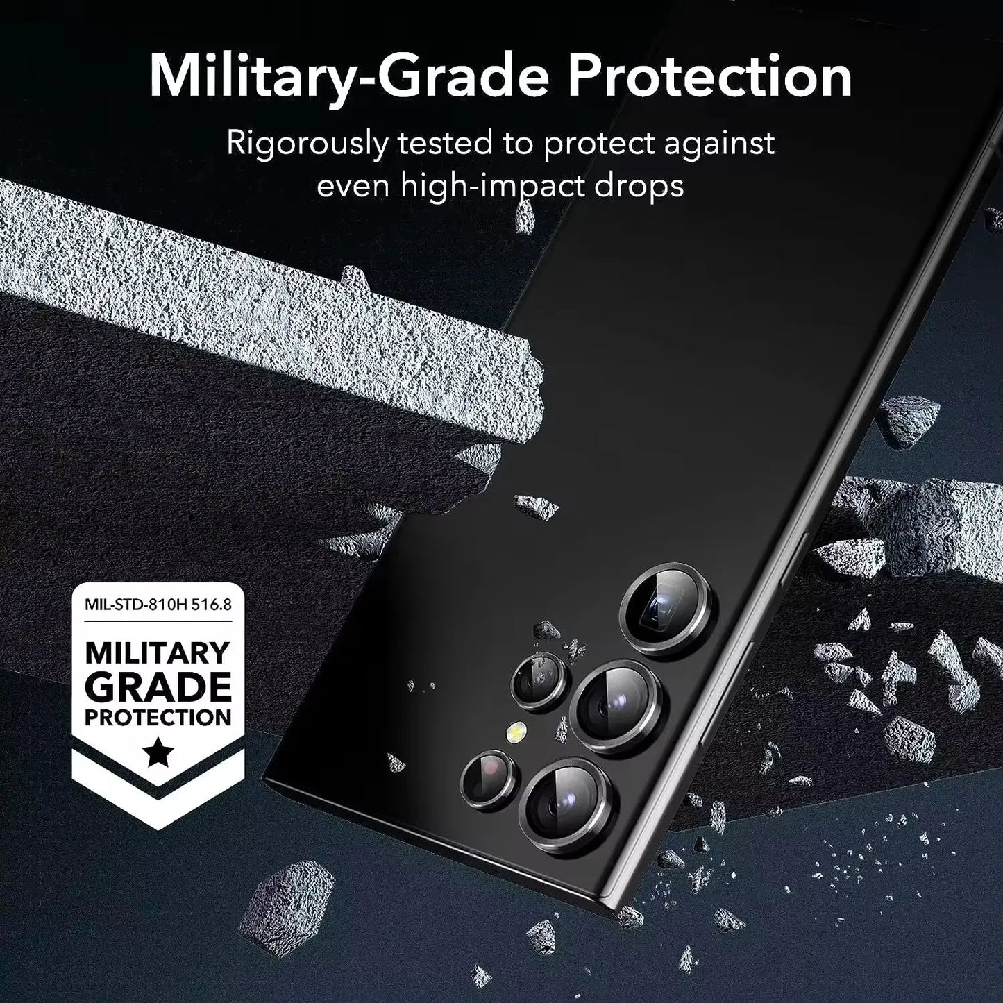 Alloy Lens shield camera ring screen protector for Samsung