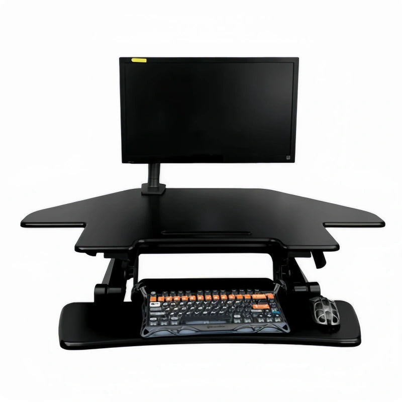 ONLINE Sit Stand Desk Adjustable Riser Ergonomic Work Station Corner 1000x600mm GLD07T