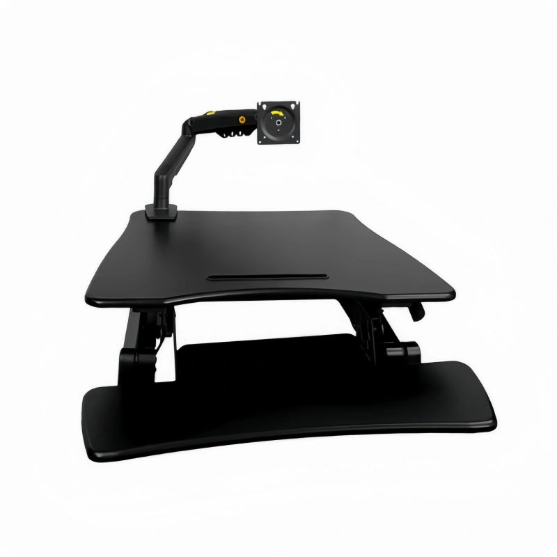ONLINE Sit Stand Desk Adjustable Riser Ergonomic Work Station 730x590mm GLD07S
