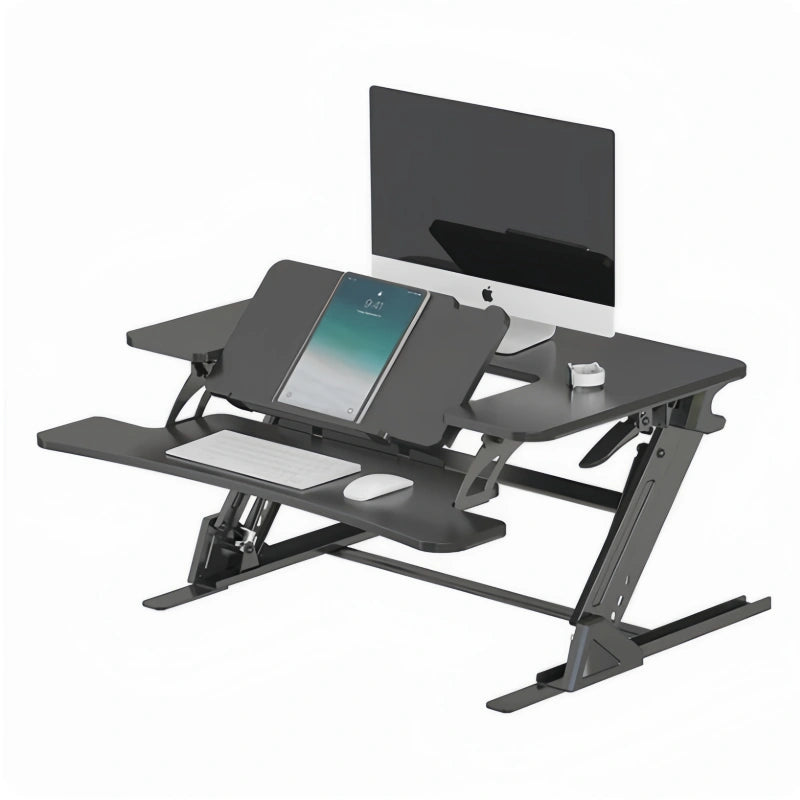 ONLINE Sit Stand Desk Adjustable Riser Ergonomic Work Station 890x522mm GSD06B