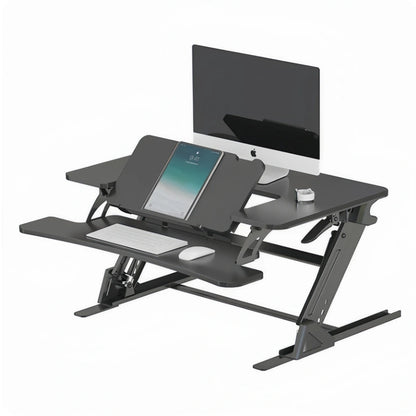 ONLINE Sit Stand Desk Adjustable Riser Ergonomic Work Station 890x522mm GSD06B