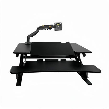 ONLINE Sit Stand Desk Adjustable Riser Ergonomic Work Station 890x522mm GSD06B