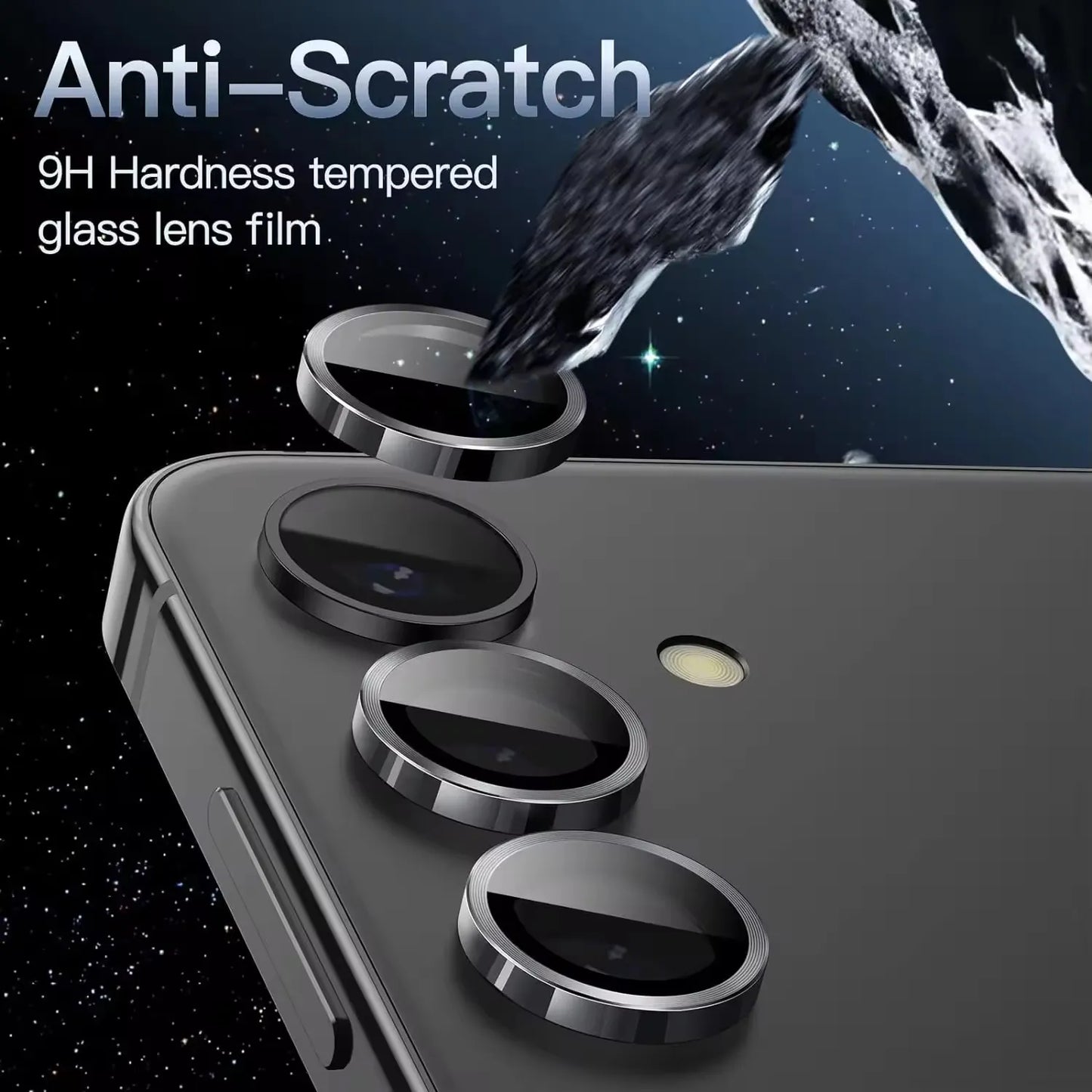 Alloy Lens shield camera ring screen protector for Samsung