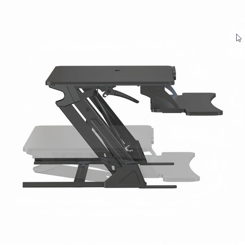 ONLINE Sit Stand Desk Adjustable Riser Ergonomic Work Station 890x522mm GSD06B