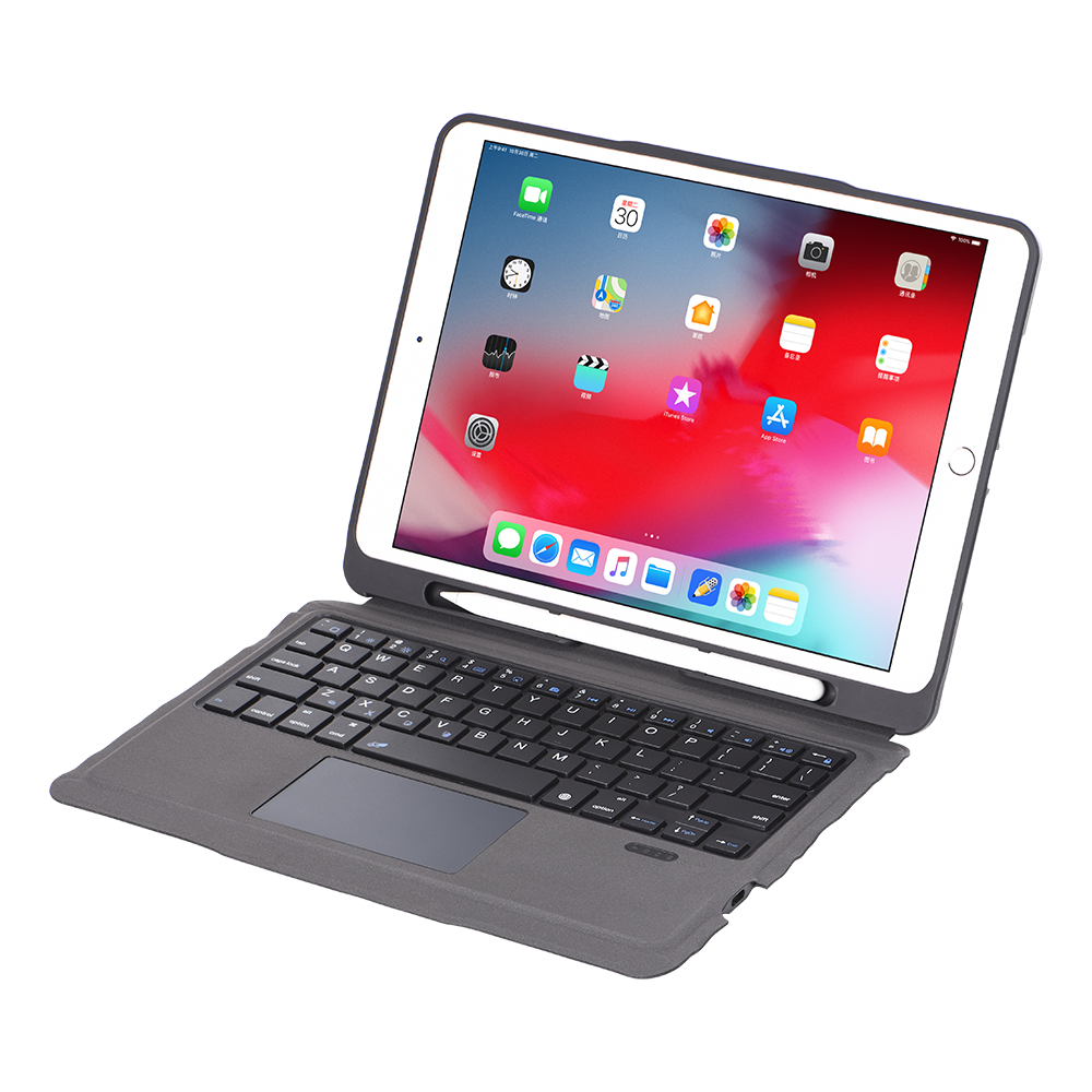 iPad 7th 10.2 Smart magnetic detachable keyboard case T206 (iPad 9th 10.2 10.5 fit)