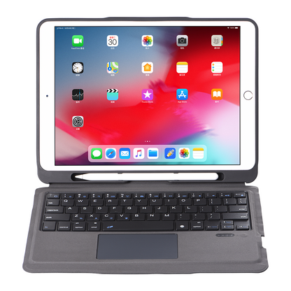 iPad 7th 10.2 Smart magnetic detachable keyboard case T206 (iPad 9th 10.2 10.5 fit)