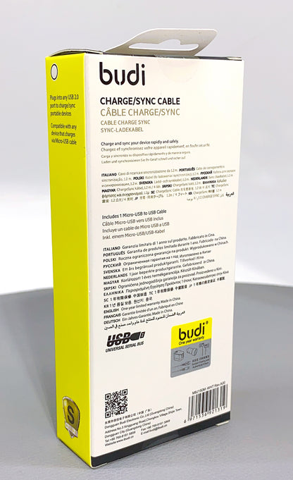 Budi 1.2m samsung micro cable M8J150M