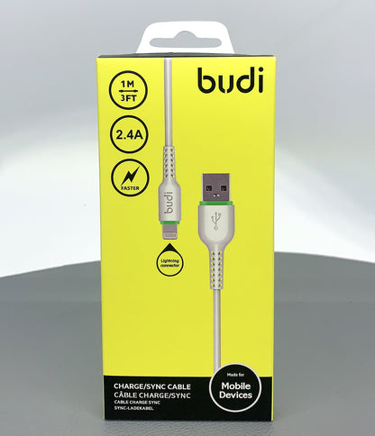 Budi 1m 2.4A  lightningfast cable M8J158L