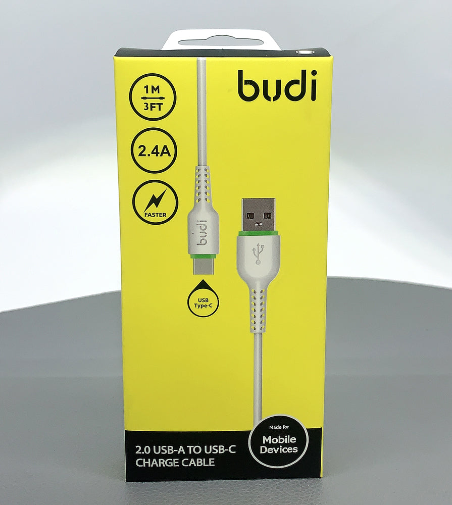 Budi 1m 2.4A Type-C fast cable M8J158T