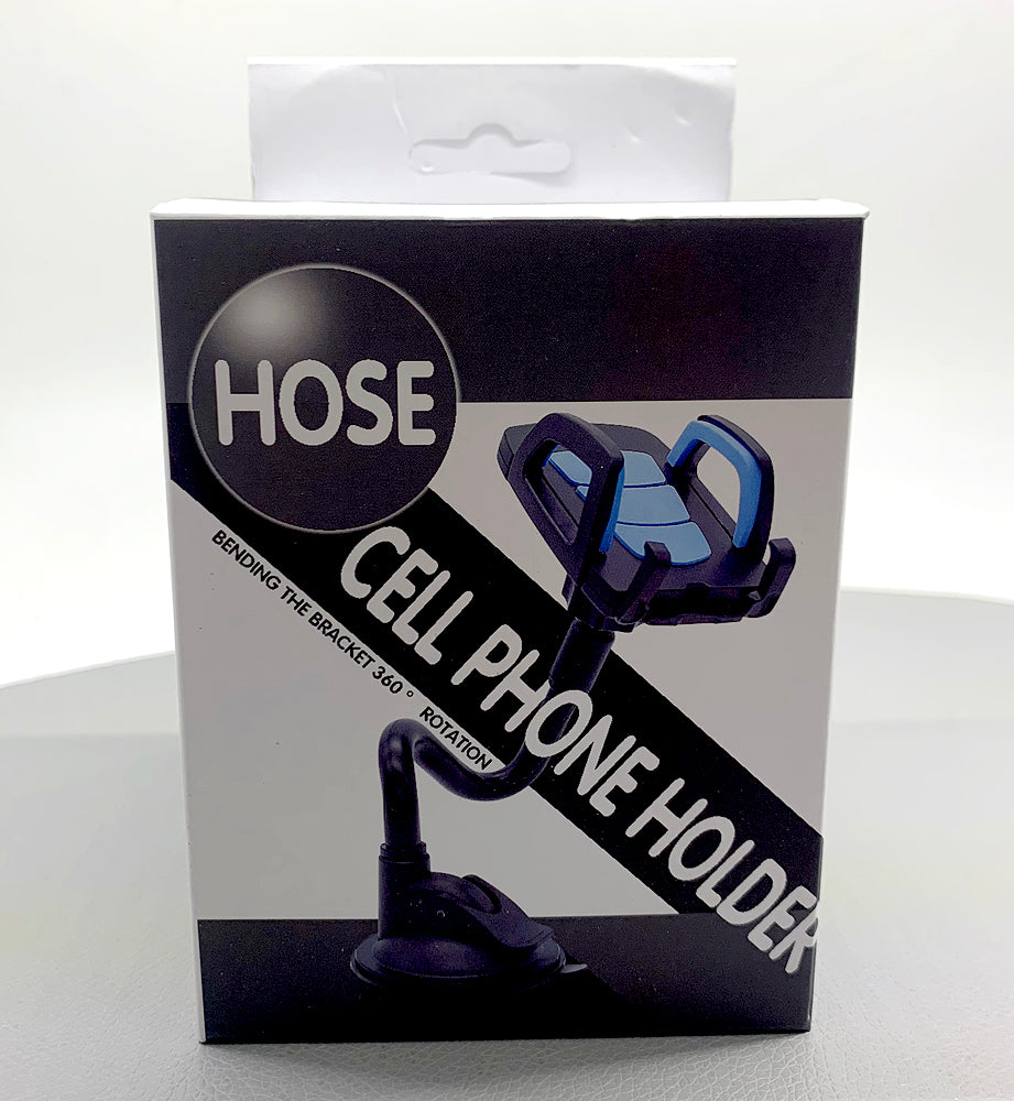 Hose universal cell phone car holder