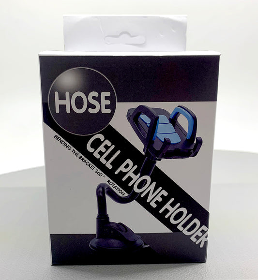Hose universal cell phone car holder