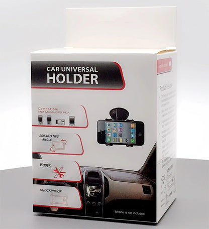 dual clip universal mobile phone holder