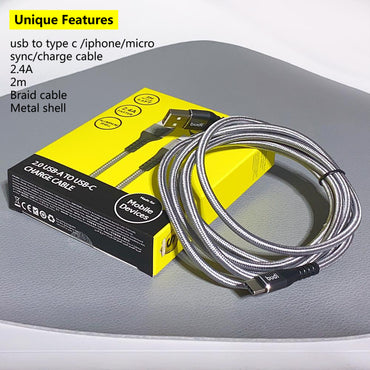 Budi 2m Type-C cable M8J197T