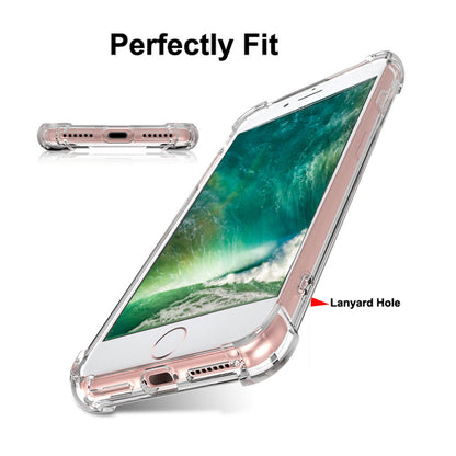 iPhone i7/8 Clear Corner tpu Case (i6/i7/i8 fit)
